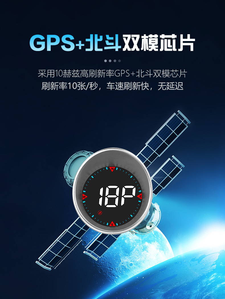 Car Gps Head-Up Display Hud Car Universal Speed Guide Hd Portable Display Manufacturer Ready Stock