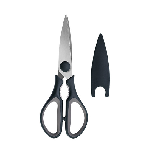 Kitchen shears multi-function stainless steel vegetable food barbecue scissors home use can clamp walnuts powerful chicken bone scissors
