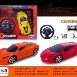 1:24二通道遥控赛车996-11超跑过家家益趣儿童玩具车地摊批发