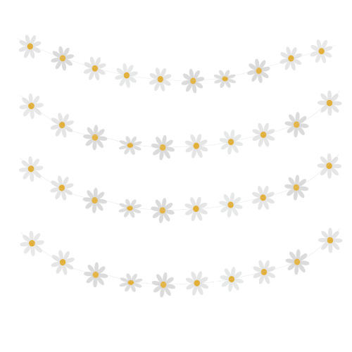 Korean style ins style daisy pull flag flower pull flower children's birthday party decoration hanging decoration room decoration