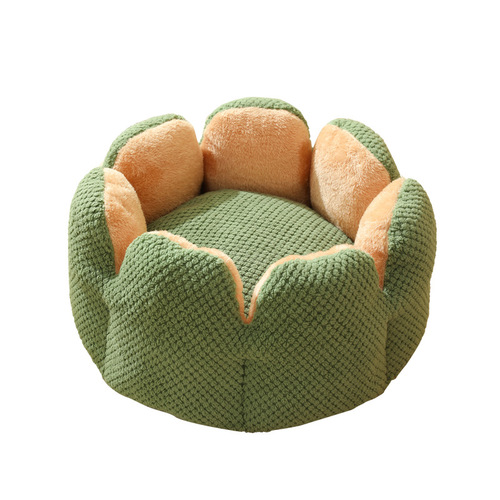 Cactus petal shaped pet nest, winter warm cat nest, soft dog house, dog mat for sleeping, cross-border wholesale