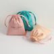 New Colorful Velvet Flat Flap Pocket Pants Fashionable Velvet Jewelry Jewelry Drawstring Bag Portable Small Cloth Bag Customization