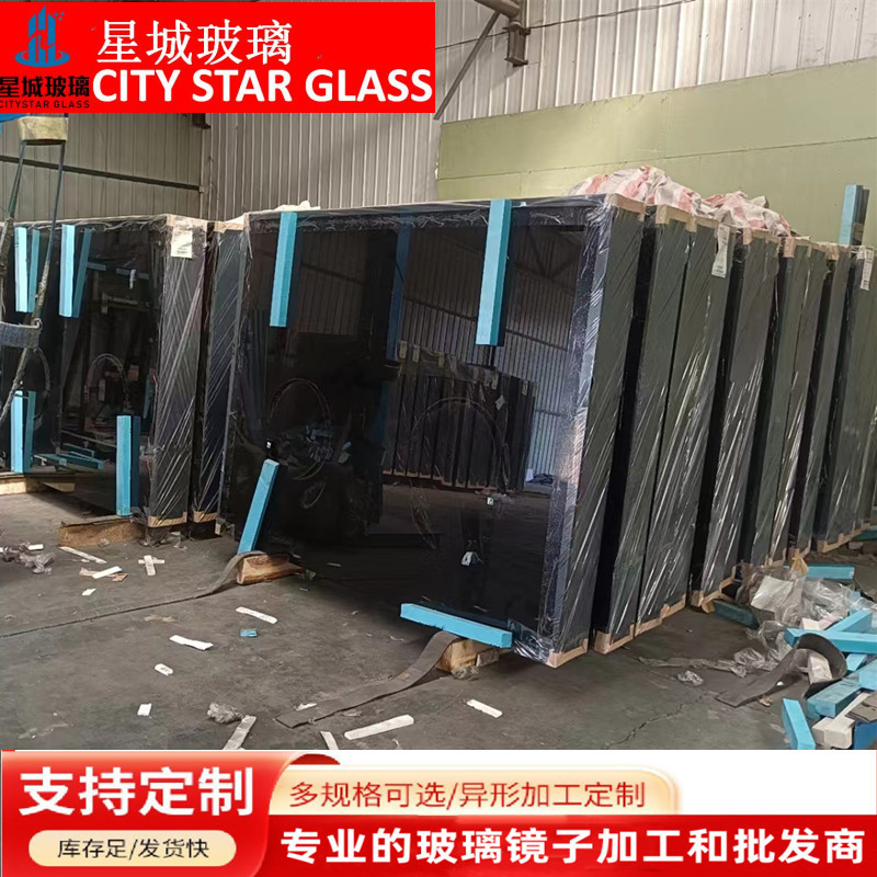 黑玻浮法玻璃丝印黑玻原片耀华深灰福耀黑玻中玻欧灰耐高温玻璃