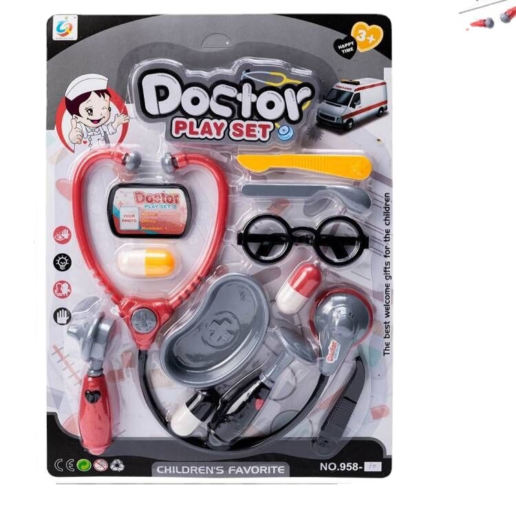 Niños Qizhi simulación equipo médico juguetes jugar casa médico herramientas traje juego conjunto