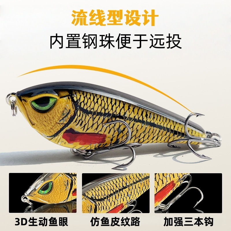 源头现货40g仿真ABS料狗鱼路亚假饵VIB淡海水通用渔具垂钓用品|undefined