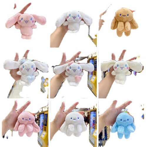 Factory wholesale exquisite plush toy rabbit fur osmanthus dog radish rabbit male figure pendant wedding celebration throwing claw machine doll