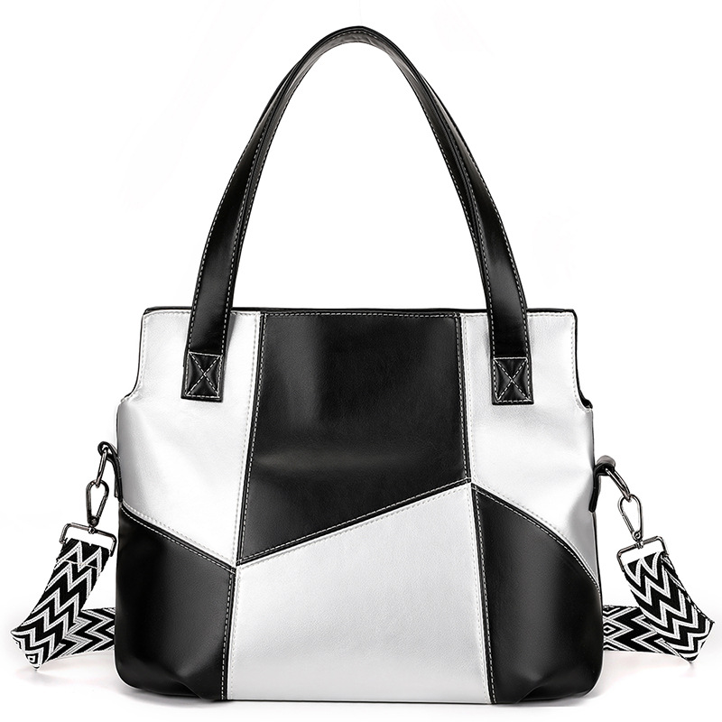 Nuova borsa a tracolla da donna, alla moda, versatile, semplice e alla moda, grande capacità, portatile, impermeabile, in PU._voghion.com