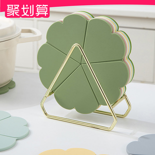 √ Silicone Insulation Mat, Dining Table Mat, Coaster, Plate, Bowl Mat, Casserole Placemat, Thickeneded Anti-Scalding Pot Mat, High Temperature Resistant Table