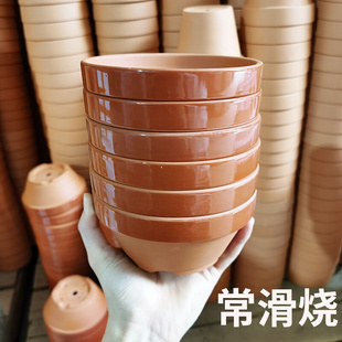 日式常滑燒盆景培養盆日式皋月杜鵑盆真柏鋁絲盆透氣紅陶盆矮淺款
