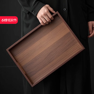 Bamboo Wooden Tray Rectangular Commercial Home Restaurant Tea Cup Japanese Water Cup Storage Simple Cup Tea Tray