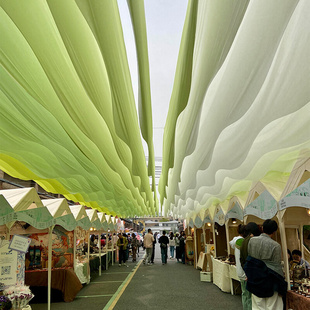 Trendy Sheer Curtain Ceiling Decoration for Restaurants, Guesthouses, Hotels, Outdoor Scenic Spots, and Seaside Sheer Curtains