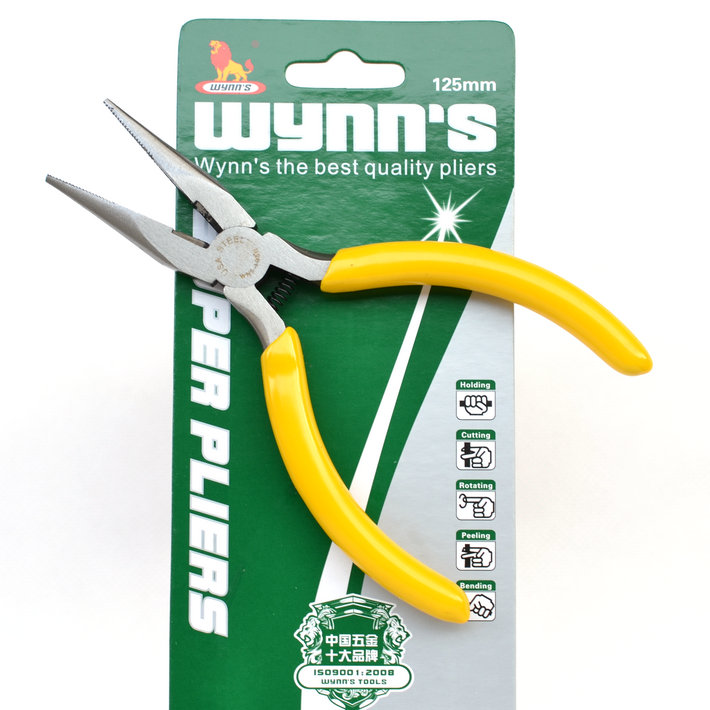 威力狮 日式125mm迷你尖咀钳5寸有牙 迷你尖嘴钳WNS105N