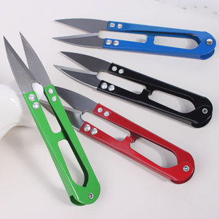 Cross stitch hand tools sewing thread trimming small scissors thread cutting U-shaped scissors small size U-shaped scissors yarn cutting thread end