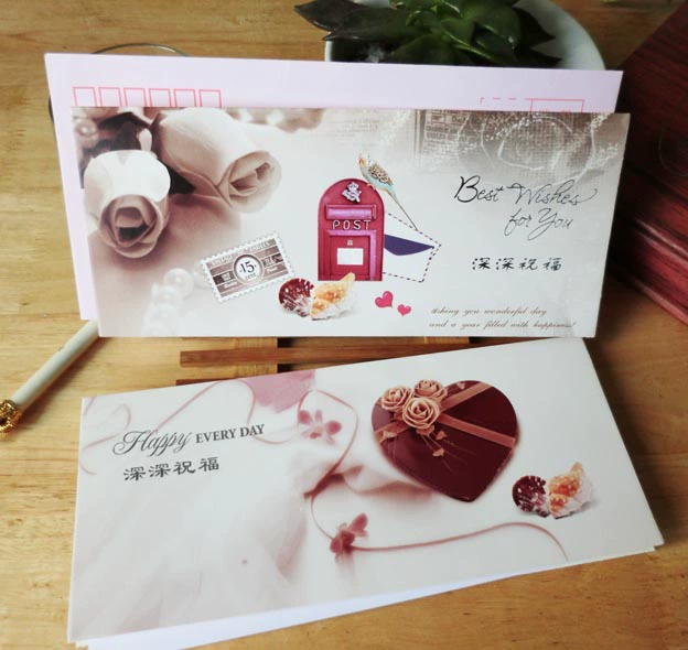 Корейские креативные поздравительные открытки в половину, теплые поздравительные открытки с деловыми благословениями, поздравительные открытки для сотрудников и клиентов компаний.