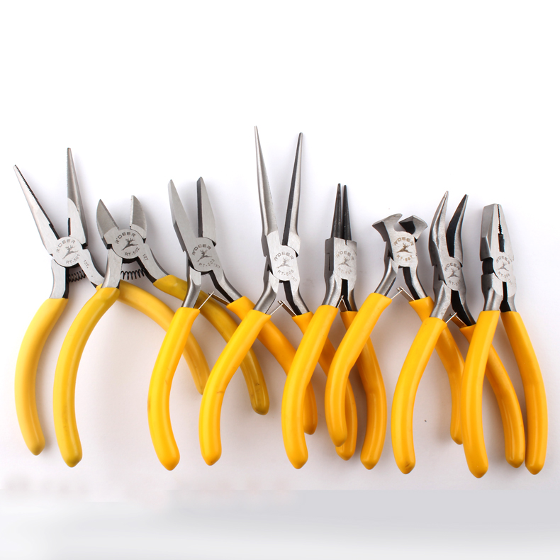 5寸手工迷你 钢丝 弯 圆 尖嘴 针嘴钳 斜口钳 扁咀顶切钳子