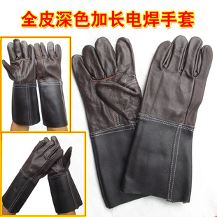 Cowhide Welding Gloves High Temperature and Anti-scalding Long and Short Soft Wear-resistant Welder Welding Heat Insulation Labor Protection Gloves