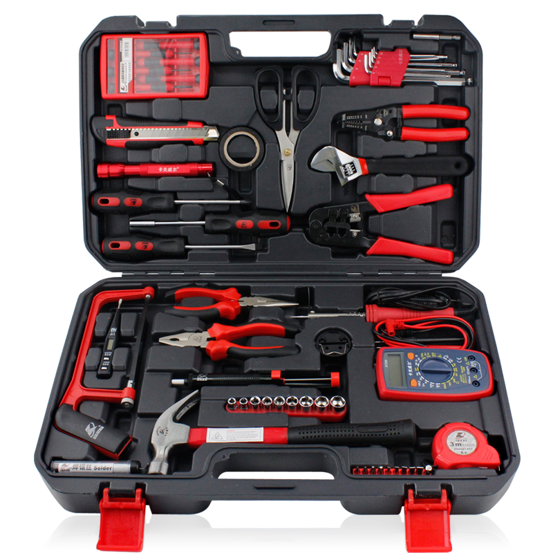 j8工具电讯维修H1工具箱家用303电工电子6A套装56件万g3
