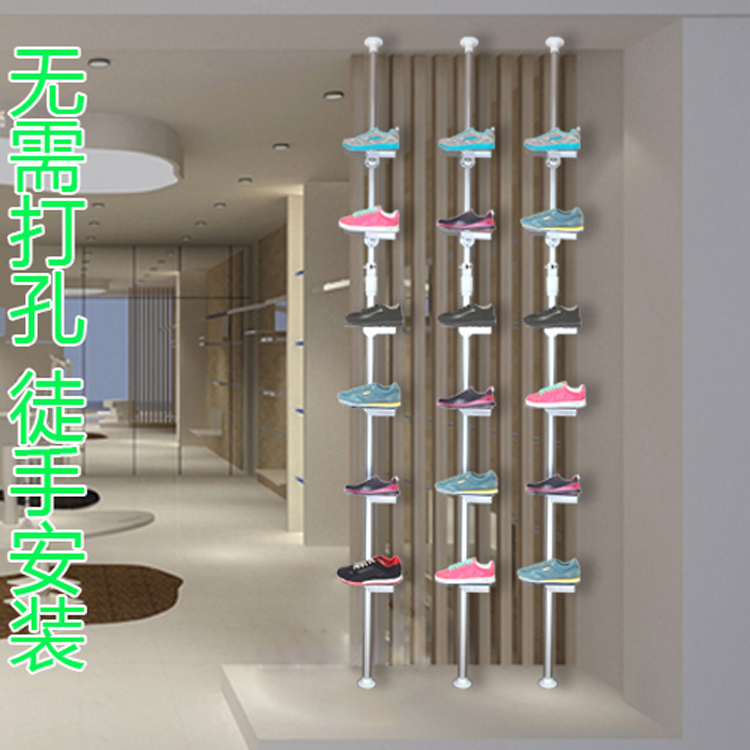 j8运动上墙鞋子展示架鞋架子鞋托商场鞋柜鞋货架卖鞋店货架服装g3