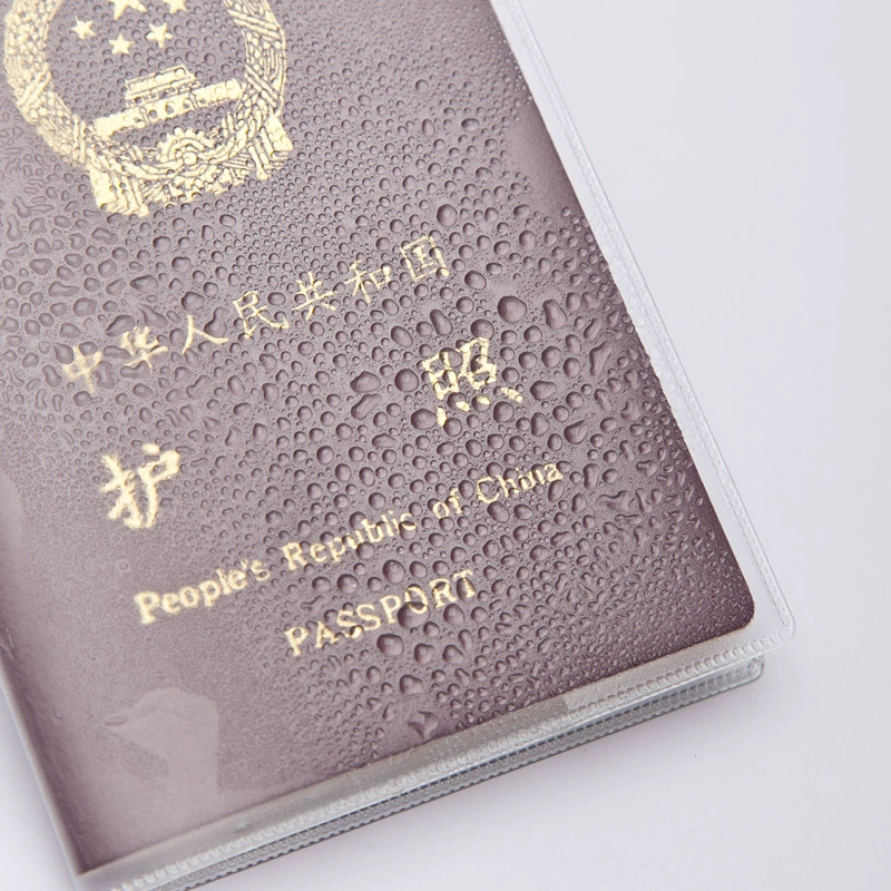 Matte transparent passport case for traveling, protective case