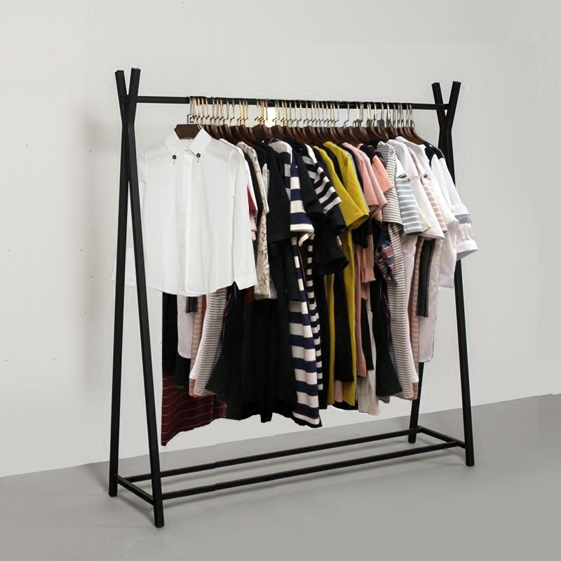Bedroom Hanger Floor Single Rod Indoor Simple Drying Rack Balcony Household Clothes Shelf Drying Rack