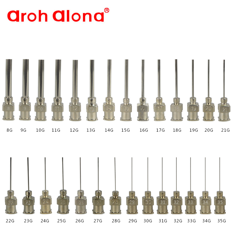 总长25mm不锈钢针头管长13毫米点胶机金属针头胶水灌胶机针头