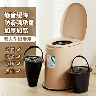 Portable Toilet for Pregnant Women, Portable Spittoon, Household Urine Bucket for Adults and the Elderly, Thickened Urinal