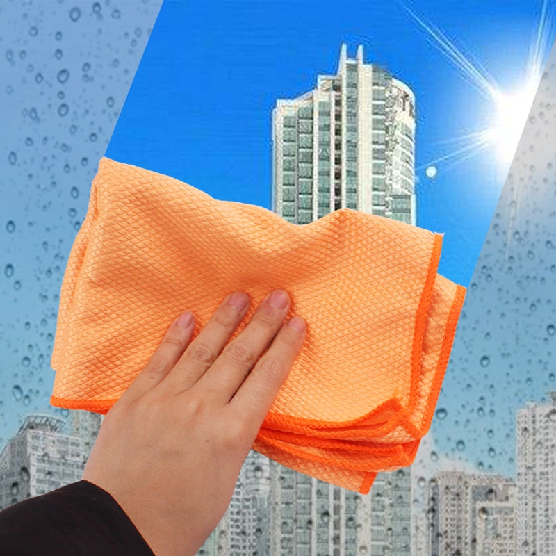 Traceless Wipe Glass Wipe Magic Fish Scale Towel Mirror Cleaning Tableware Household Absorbent Hair-free Scrub