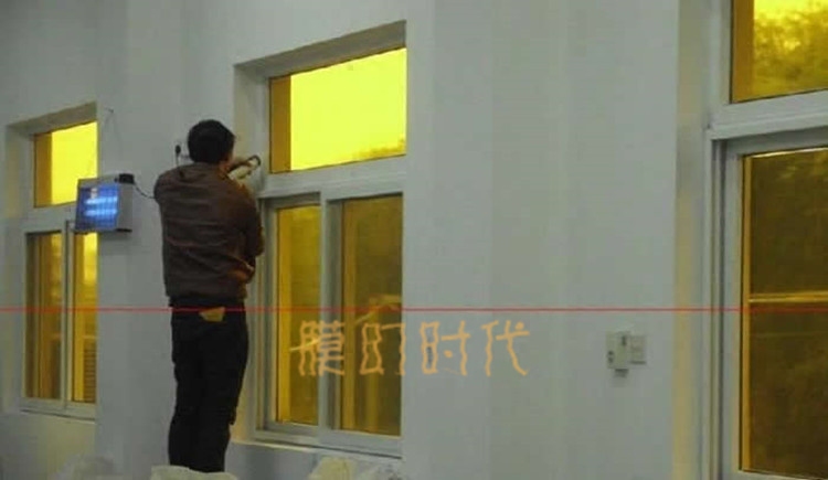 Yellow light film UV-resistant UV-resistant photoelectron factory clean room clean room laboratory yellow light room glass sticker film