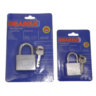 30/40mm White Iron Lock, Square Lock, Anti-Theft Lock, White Steel Padlock, Door Lock Blade, Battery Car Lock