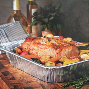 Free Shipping Disposable Buffet Tray Grilled Fish Lobster Bull Head Seafood Turkey Aluminum Foil Packaging Box Tinfoil Barbecue Tray