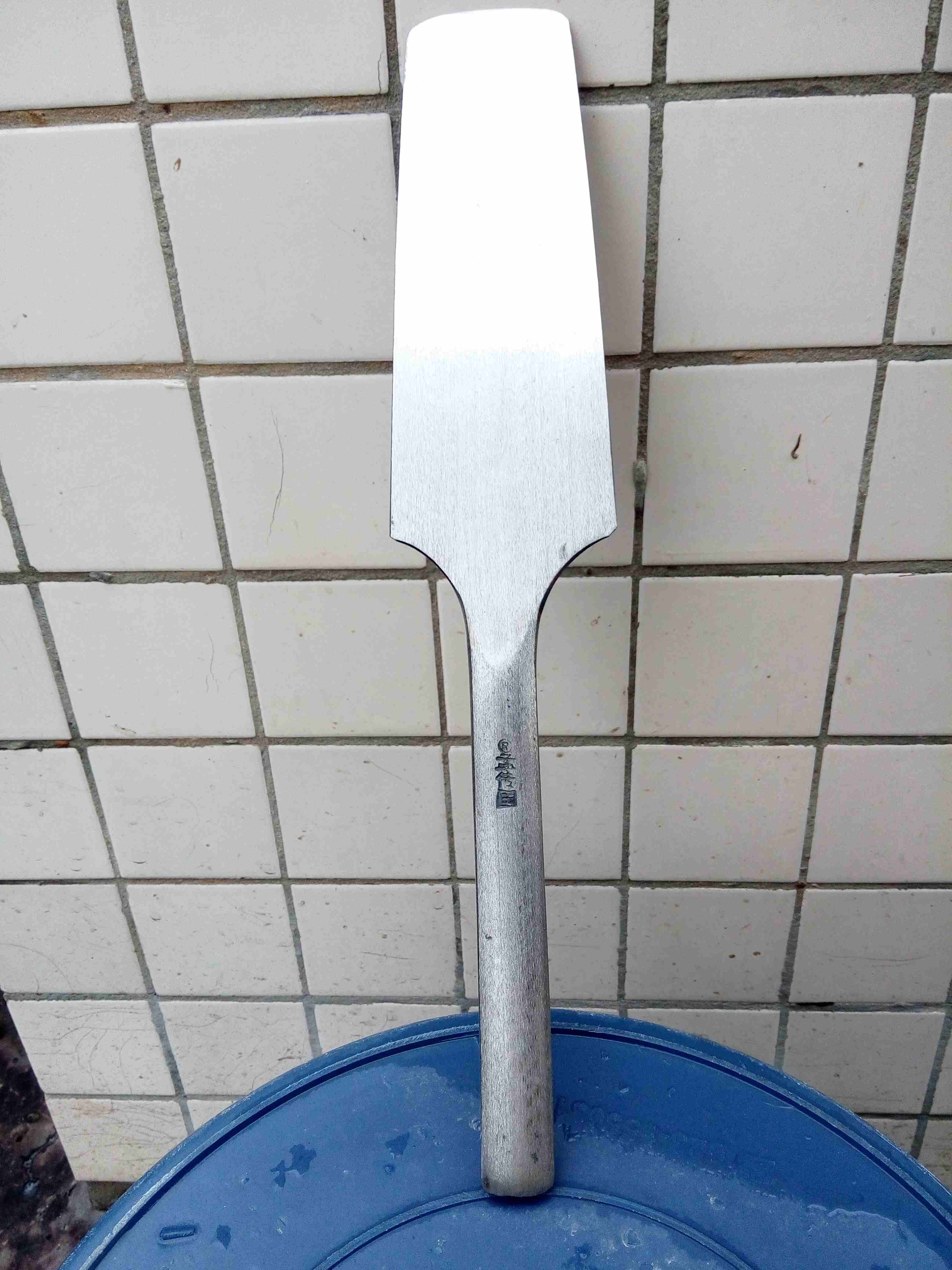 kt砖刀重庆大足白色圆把双面瓦刀砌墙用刀砌砖刀瓦工工具泥