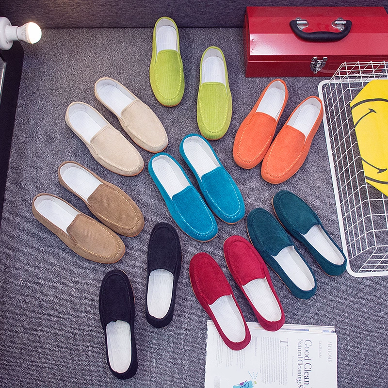 Старая пекинская тканая обувь женская весна 2025 новая обувь на плоском каблуке женская дикая холст мягкая подошва женская обувь