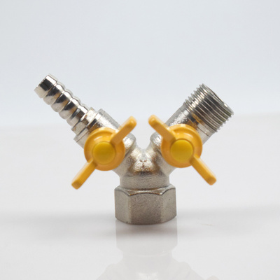 Wholesale gas valve natural gas three-way valve 4 points Y type one point two gas liquefied gas pipeline ball valve switch