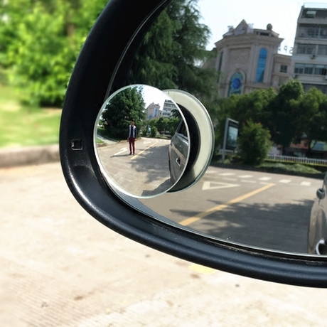 Car Rearview Mirror Small Round Mirror Reversing Wholesale Car Wide-Angle Mirror Curved Auxiliary Reversing Mirror Reflector Blind Spot Mirror