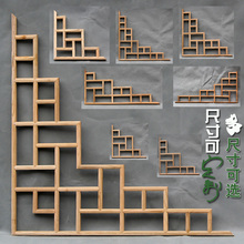 东阳木雕中式仿古门窗花格花窗吊顶玄关隔断实木电视背景角花