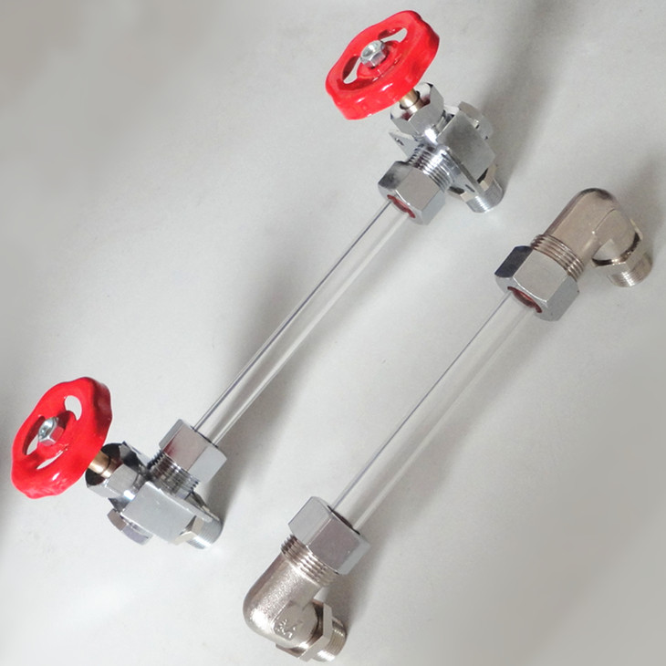 考克水位计3分玻璃管弯头蒸汽发生器锅炉配件水位弯头水位视窗