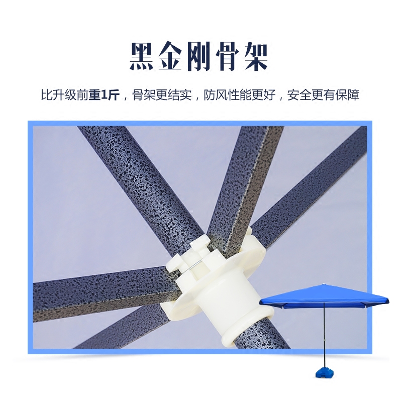 Stall Umbrella Large Outdoor Parasol Sun Umbrella Accessories Garden Umbrella Large Umbrella Square Umbrella Sand King's