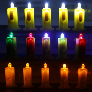Accessories Battery Yellow Light Holiday Light Stick Tassel Lantern Wick Colored Light Fishing Line Led Sticky Hook Digital Candle Hook