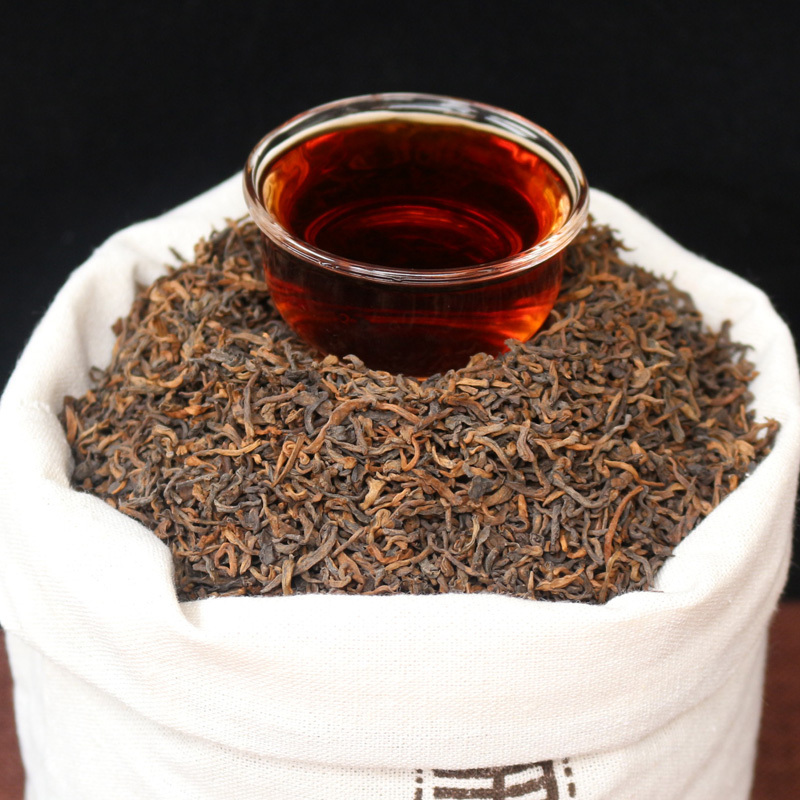Premium Palace Yunnan Pu'Er Tea Ripe Tea Ancient Tree Pu'Er Loose Tea Aged Palace Golden Bud Pu'Er Special Grade 500g