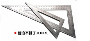 Kt Stainless Steel Triangle Ruler 90 Degree Thickeneded Angle Ruler Steel Ruler Large High Precision Woodworking Steel Ruler Right Angle Ruler Triangle