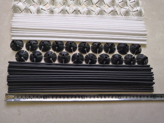 Красочный черно-белый удлиненный стержень Томас макарон, латексный воздушный шар, опорная чашка, 40cm стержня, оптовая продажа