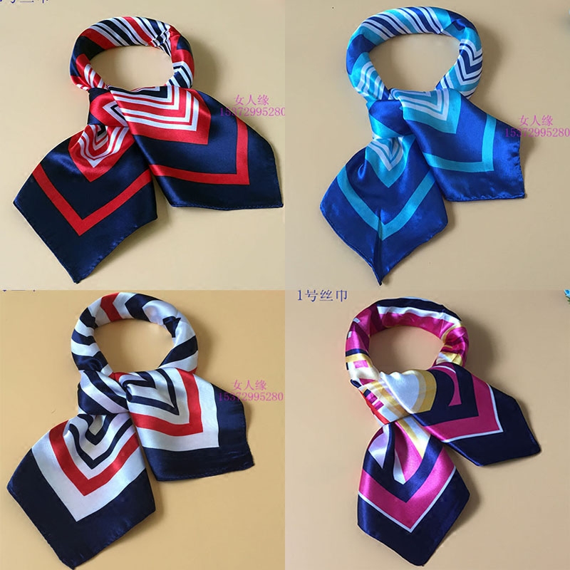 60 professional silk scarf bank stewardess mobile change small square work magic business etiquette lady customer service scarf