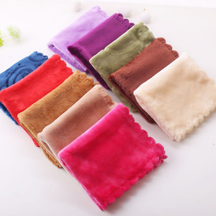 ♤ Pet Hand Towel Coral Cloth Flannel Sugar Glider Hamster Hedgehog Handkerchief Thickeneded and Absorbent 30cm