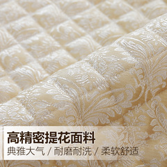 Sofa Pad Four Seasons Universal Fabric Anti-Slip Simple Modern European Summer Style Cushion Sofa Cover Full Coverage King Size Golden