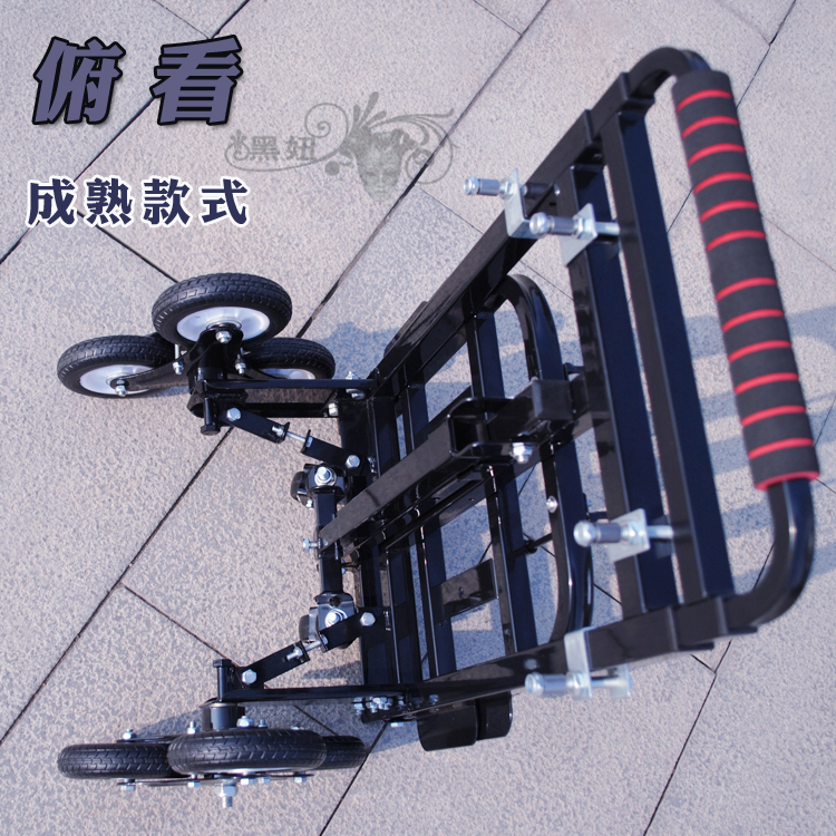 8NLC05 six-wheel stair-climbing shopping cart, foldable pull-along cart, luggage cart, small cargo pull cart