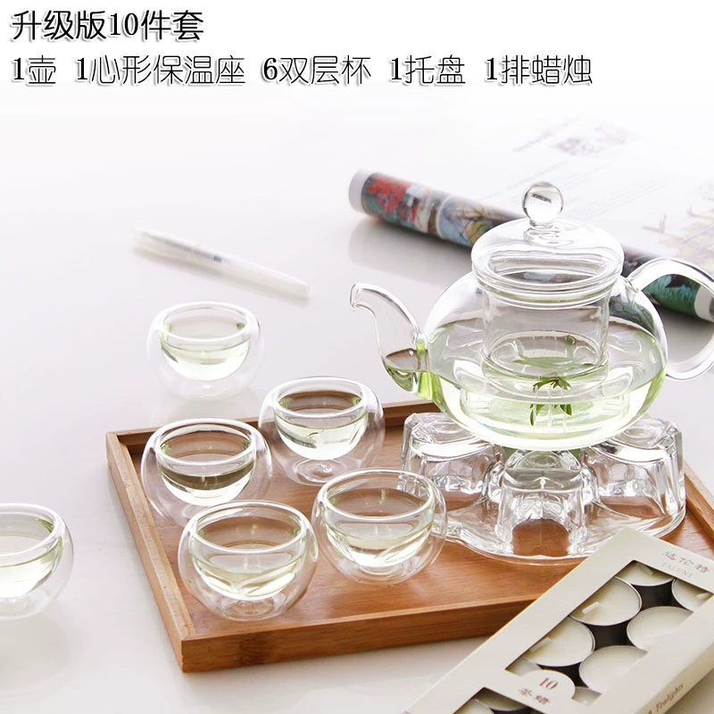 Glass tea set, flavored tea, teapot, fruit tea, tea cup, thermos
