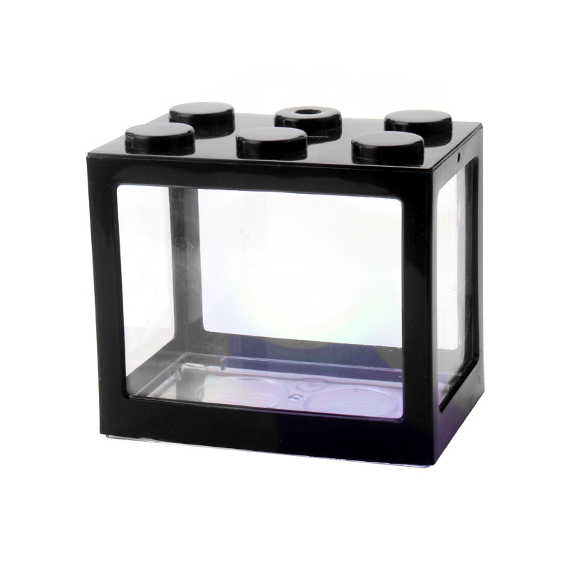 Tailandia Douyu pecera Internet celebridad mini escritorio botella ecológica HD pequeños bloques de construcción acuario micro paisaje paisajismo