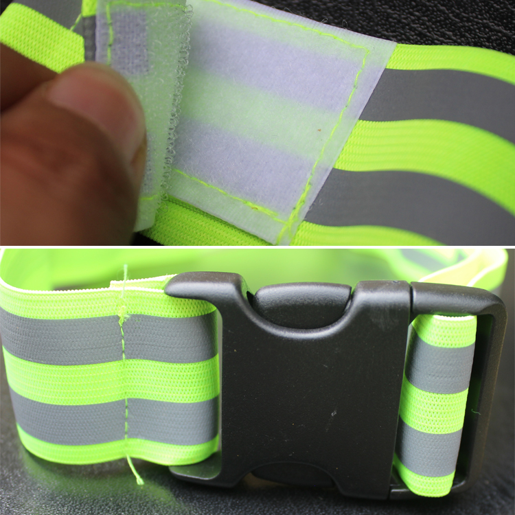 Jiahu correa reflectante de ciclismo pulsera cinturón chaleco elástico de punto ropa de protección de ciclismo profesional de noche