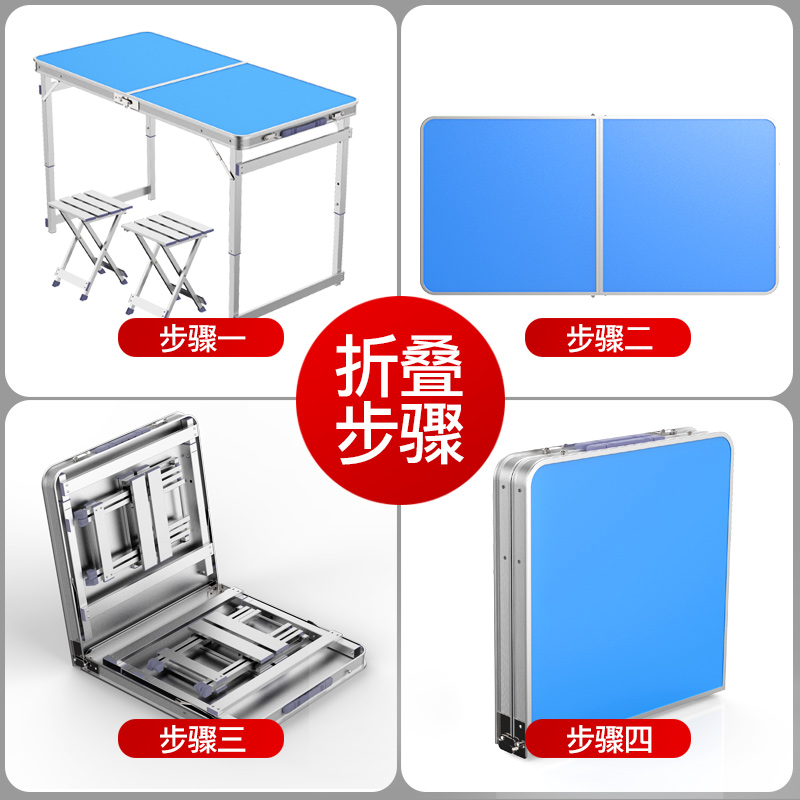 Mesa plegable, puesto en el mercado nocturno, mesa plegable al aire libre, mesa de comedor plegable para el hogar, puesto portátil, pony