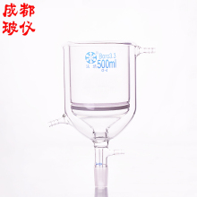 j8砂双层抽滤漏斗砂板具磨口芯1砂芯mlml万漏斗夹套布什10g3